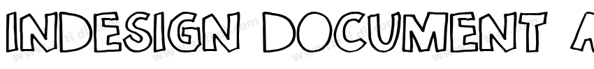 InDesign document a字体转换